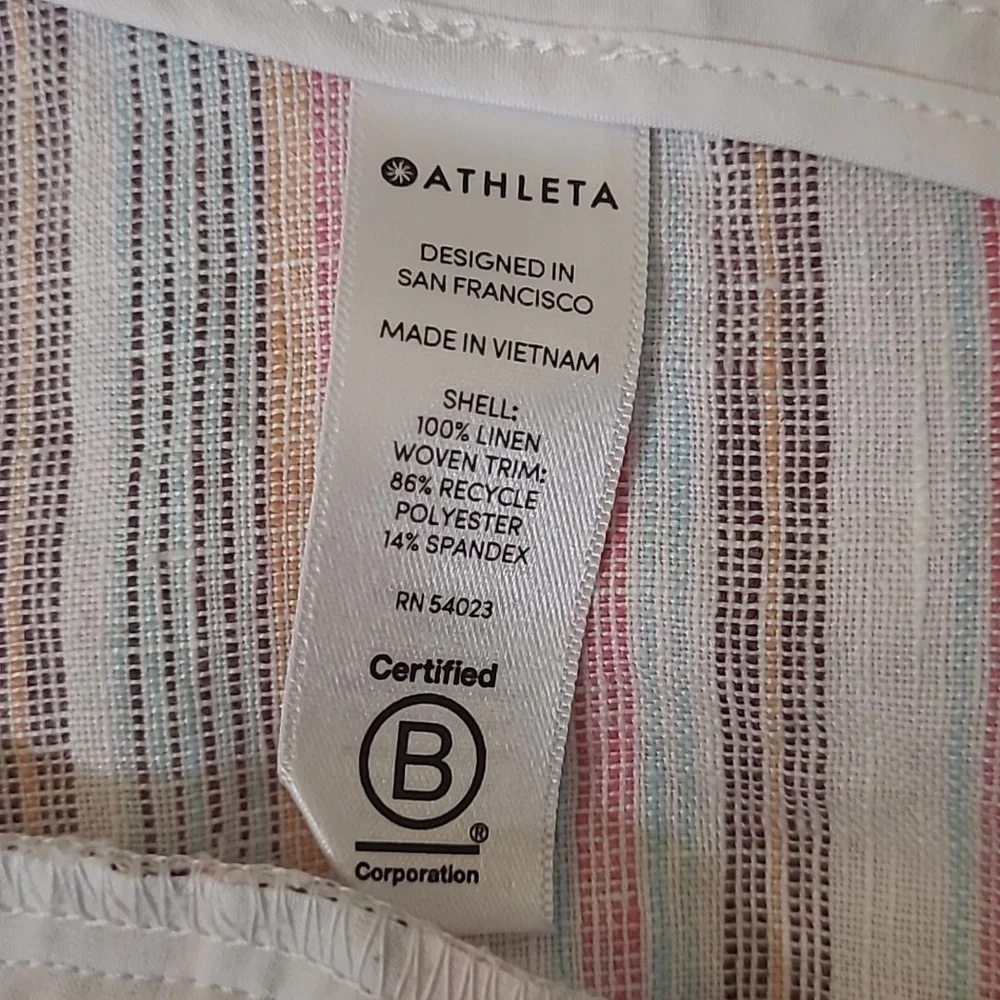 Athleta Multicolor Striped Athletic Shorts‎